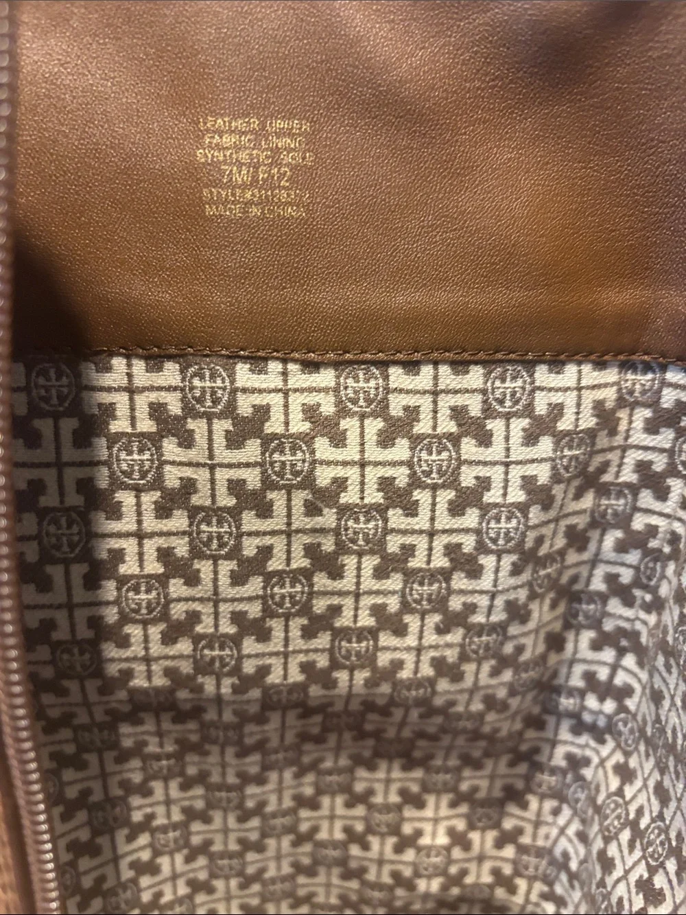 Tory Burch Amanda Cognac Leather Tall Riding Boots